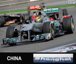 Puzzle Lewis Hamilton - Mercedes - 2013 κινεζικό γκραν πρι, 3η ταξινομούνται